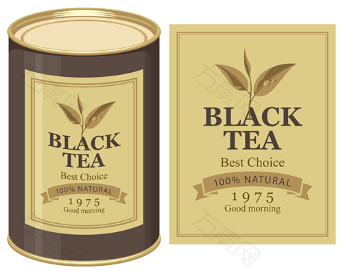 黑茶包装标签