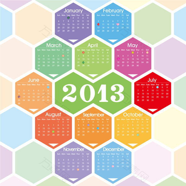 2013年创意日历