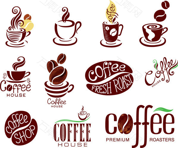 咖啡主题标志