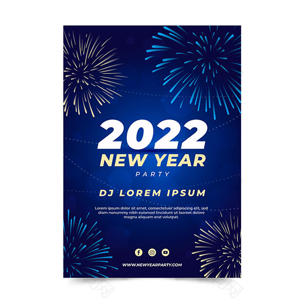 2022新年矢量海报