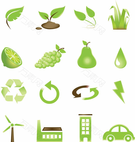 绿色植物生活元素