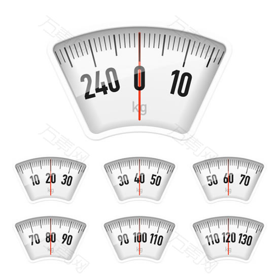 体重计刻度表