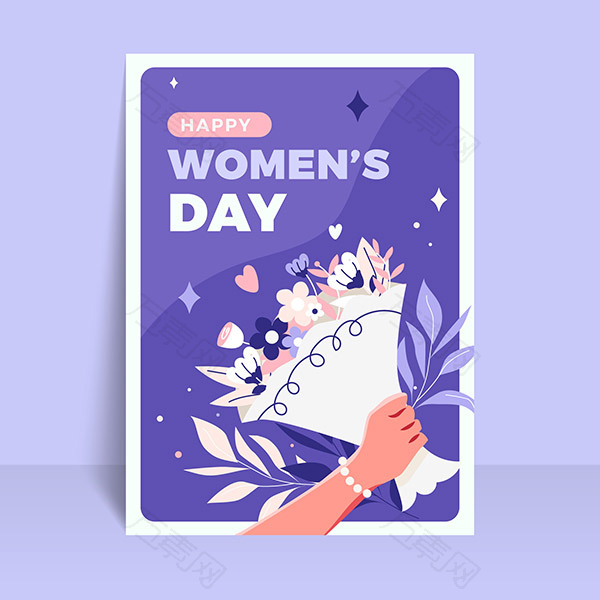 国际妇女节矢量海报