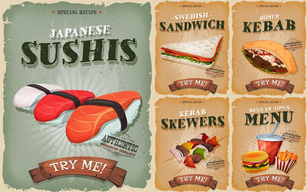 寿司与烤串海报
