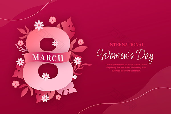 国际妇女节矢量海报