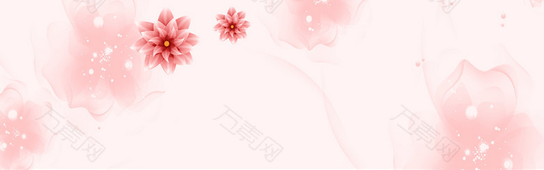 粉红浪漫花朵背景