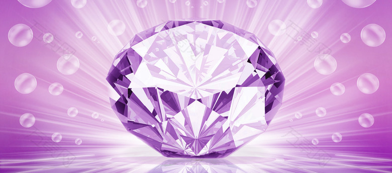珠宝唯美紫色钻石淘宝海报背景