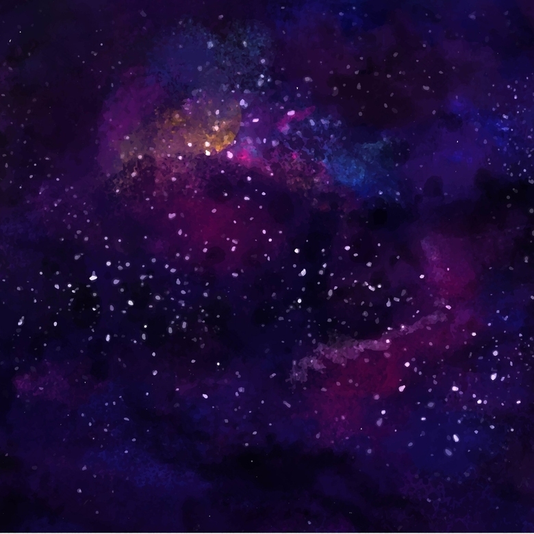 紫色星球海报背景