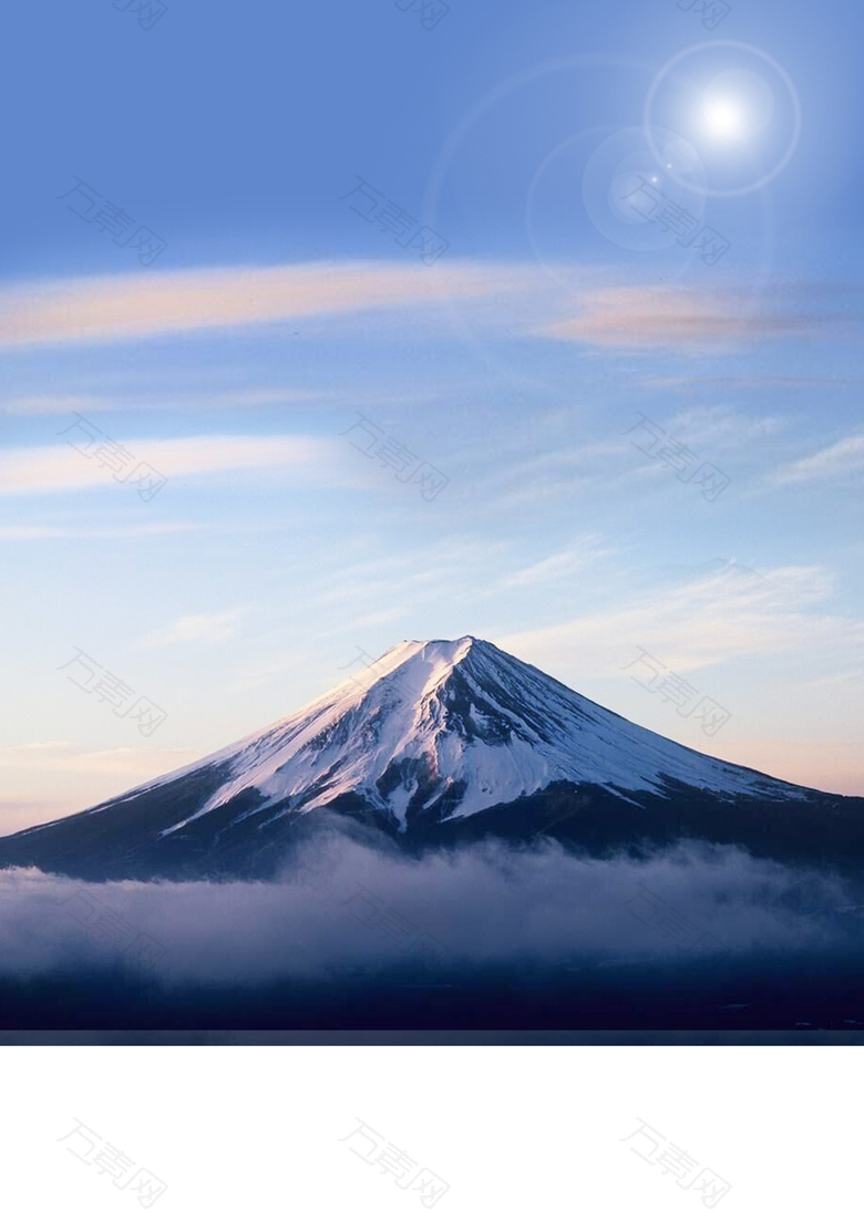 富士山海报背景素材