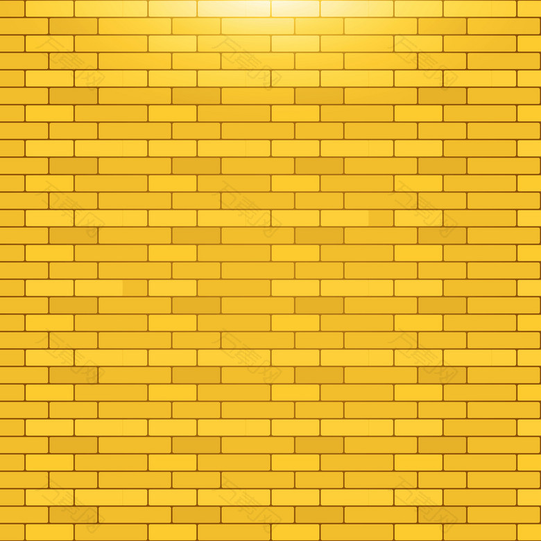 黄色墙砖质感背景