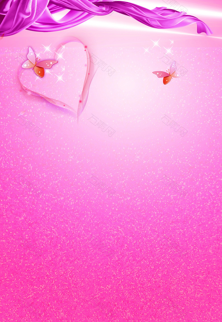 女人节粉色浪漫海报背景