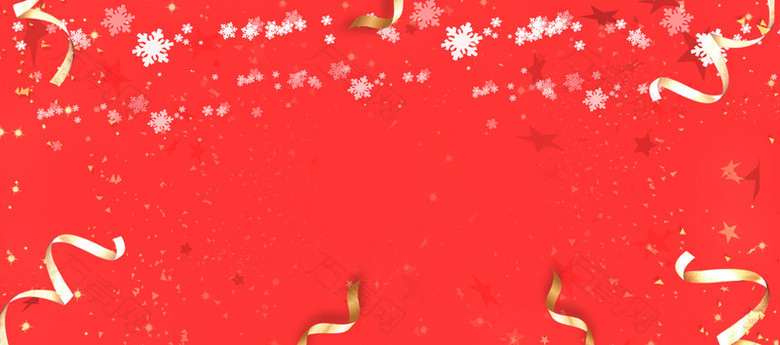 圣诞节激情狂欢大气红色banner