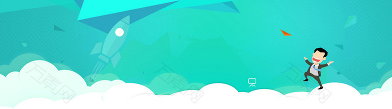 校园卡通教育背景海报banner