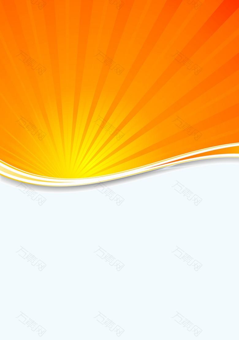橙色的阳光天空光线背景素材