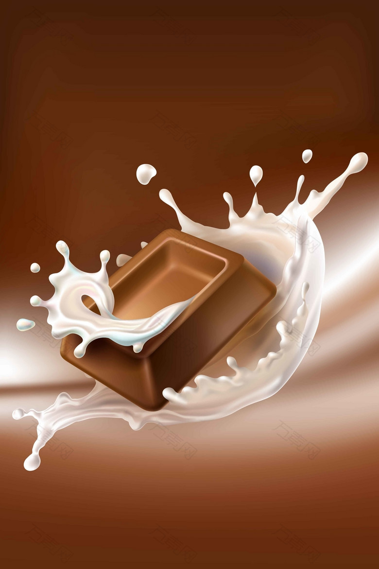 巧克力主题创意牛奶