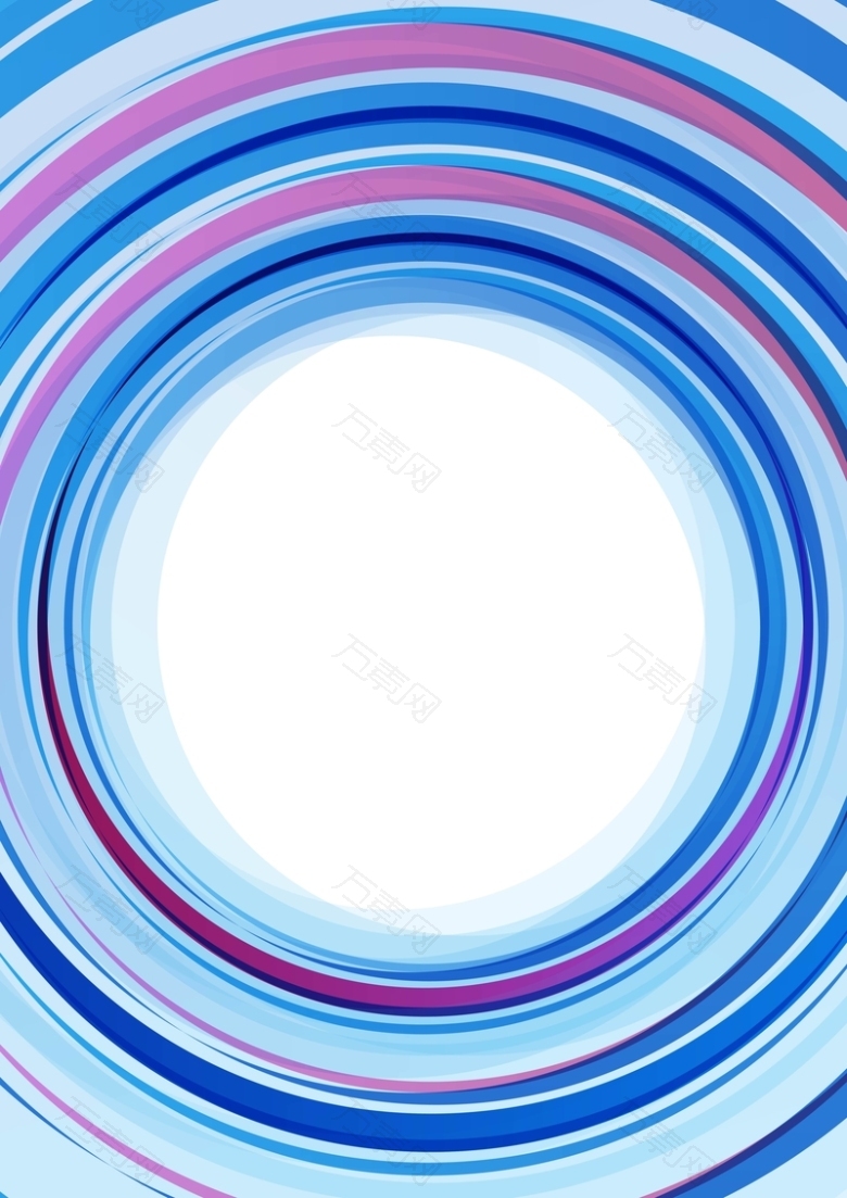 矢量蓝紫色圆环创意背景