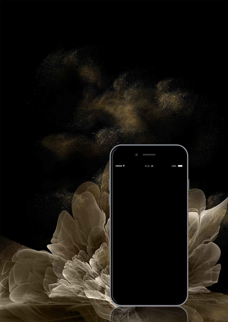 黑色科技感iPhone8上市宣传促销