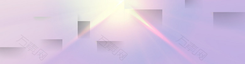 紫色天猫淘宝女装几何立体背景banner