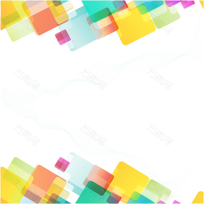 彩色抽象几何商业海报展板矢量背景素材