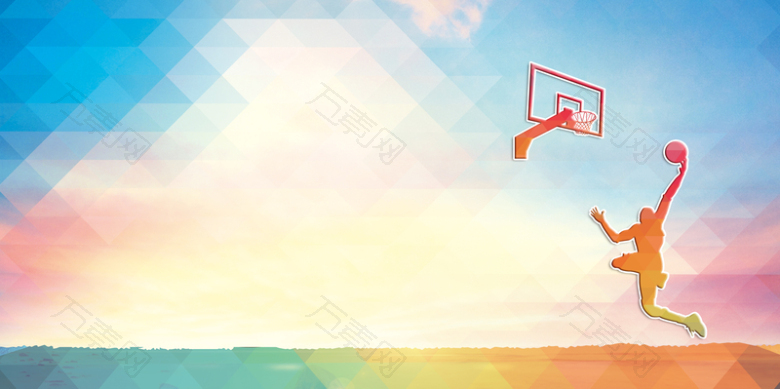篮球赛展板背景素材