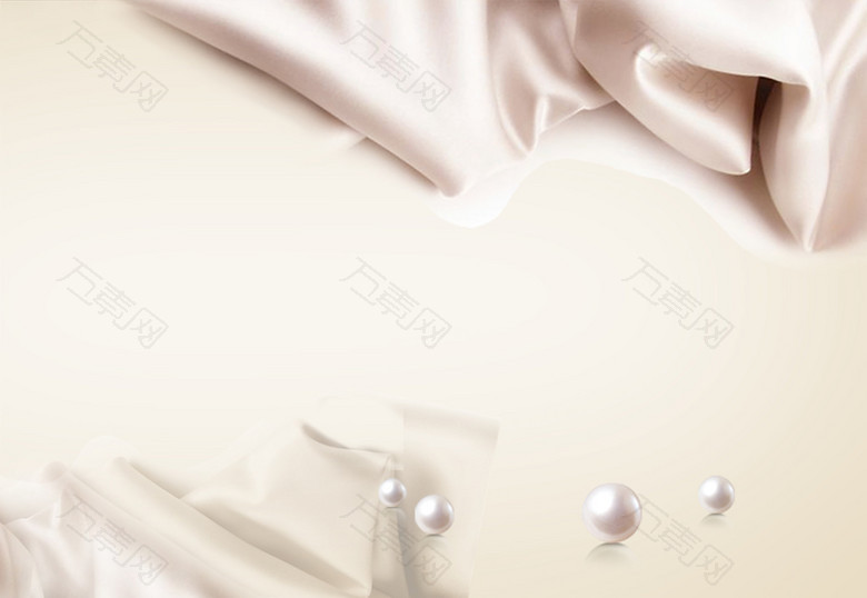 白色素雅化妆品身体乳宣传海报背景素材