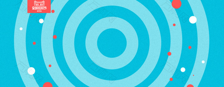 蓝色圆圈banner背景