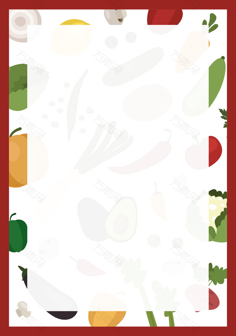 矢量蔬菜水果海报背景图