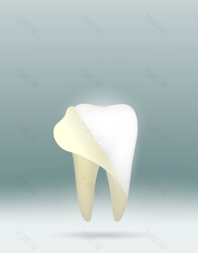矢量牙齿医疗美白去黄背景素材