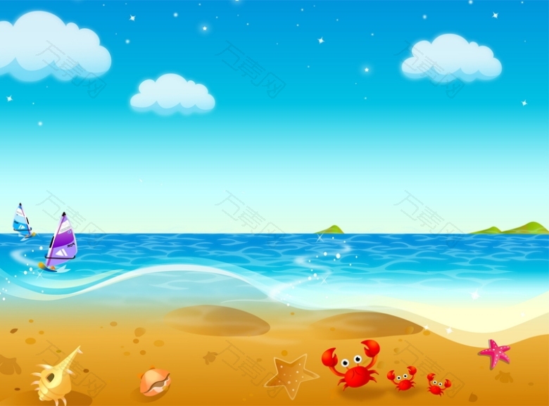 沙滩海滩背景图片