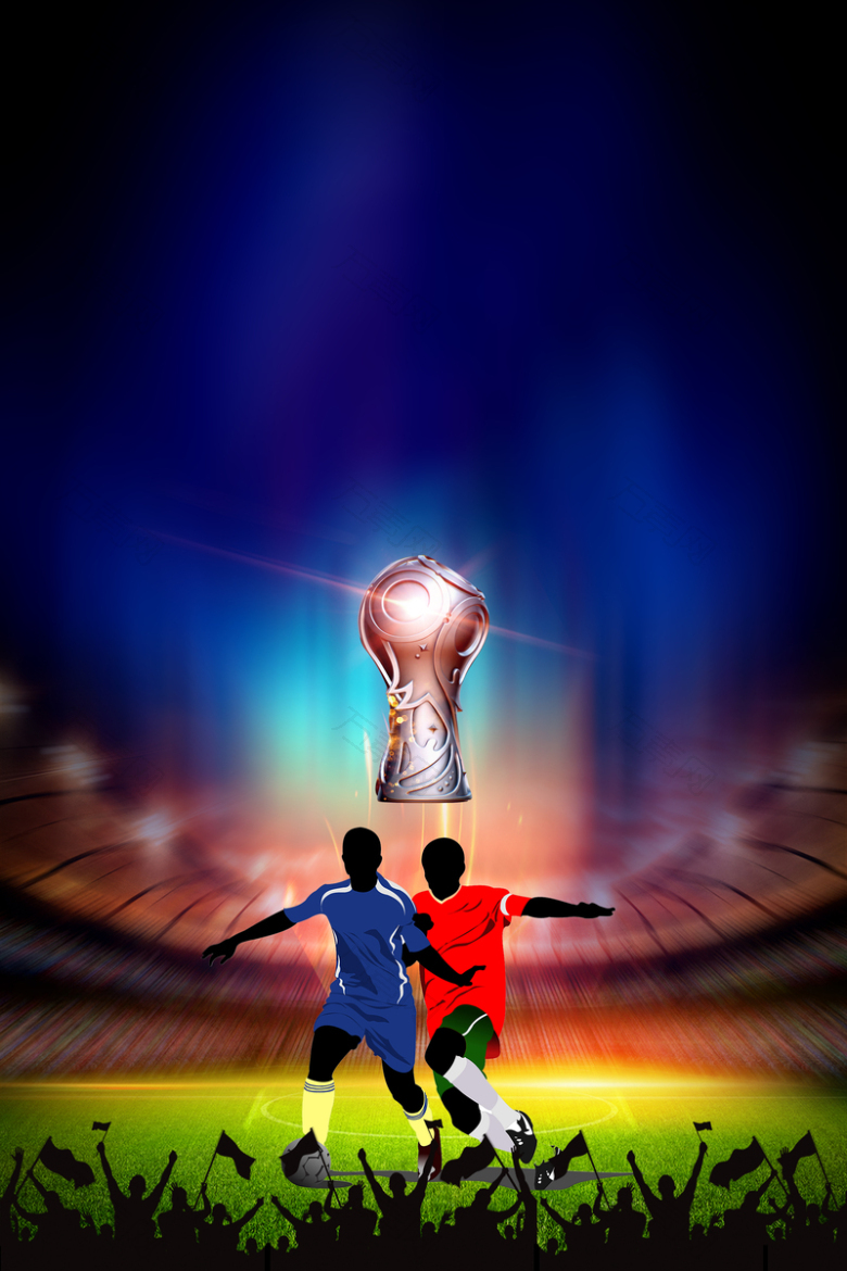 2018俄罗斯足球世界杯赛程表海报