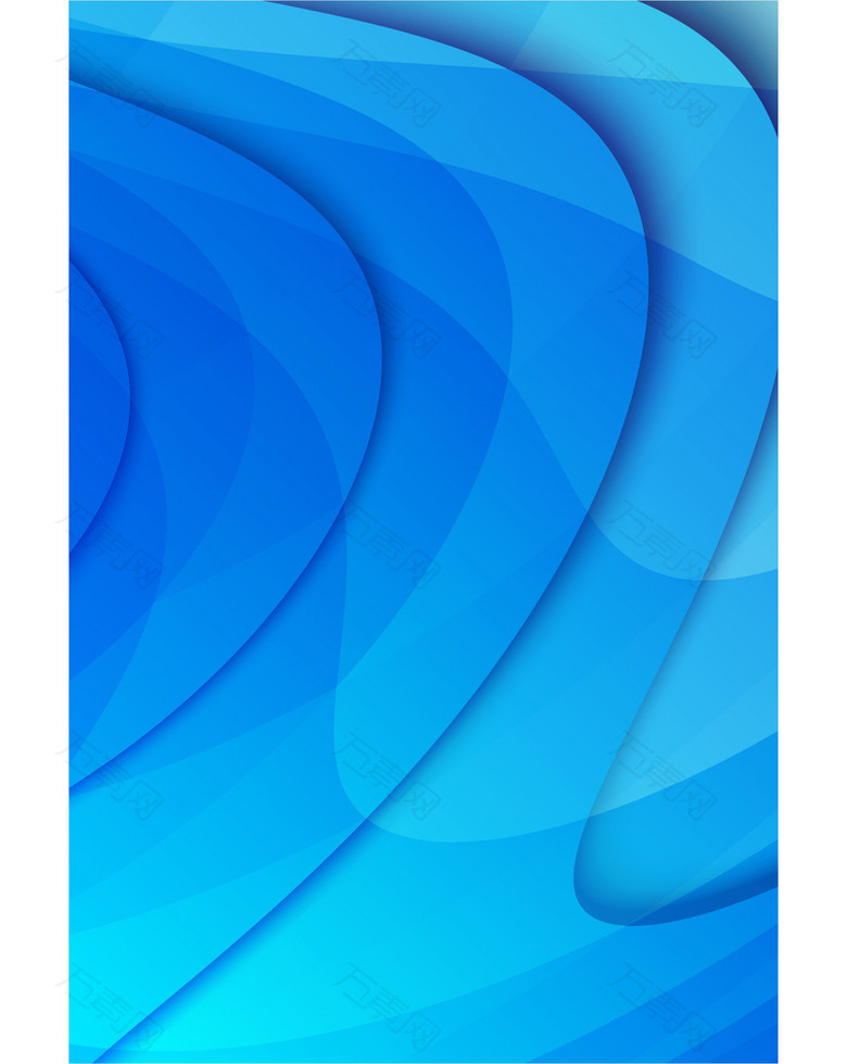 蓝色背景立体线条科技平面广告