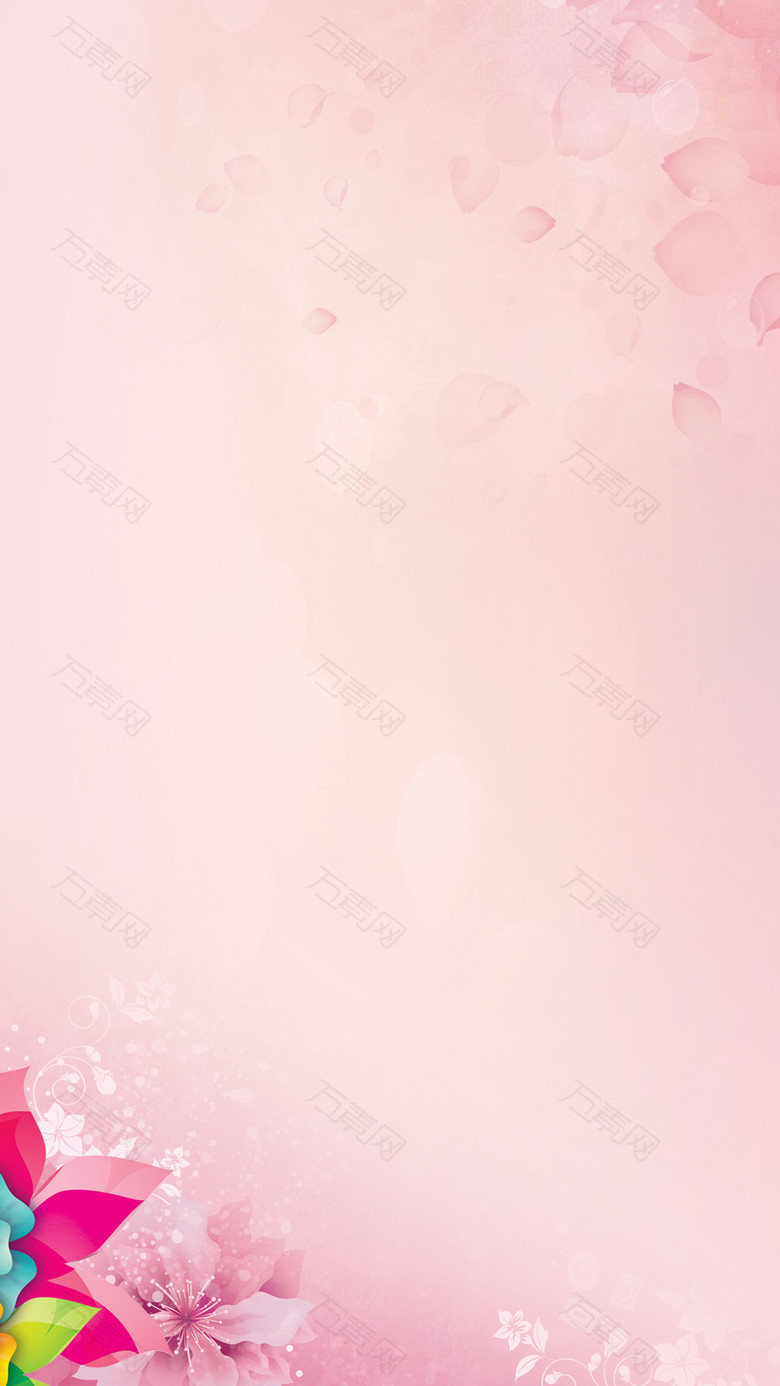 妇女节温馨粉色背景素材