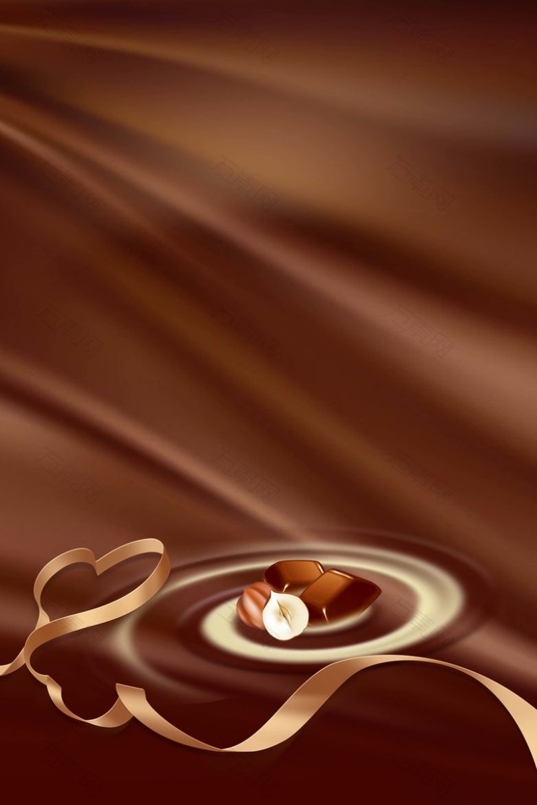 巧克力甜品质感主题背景