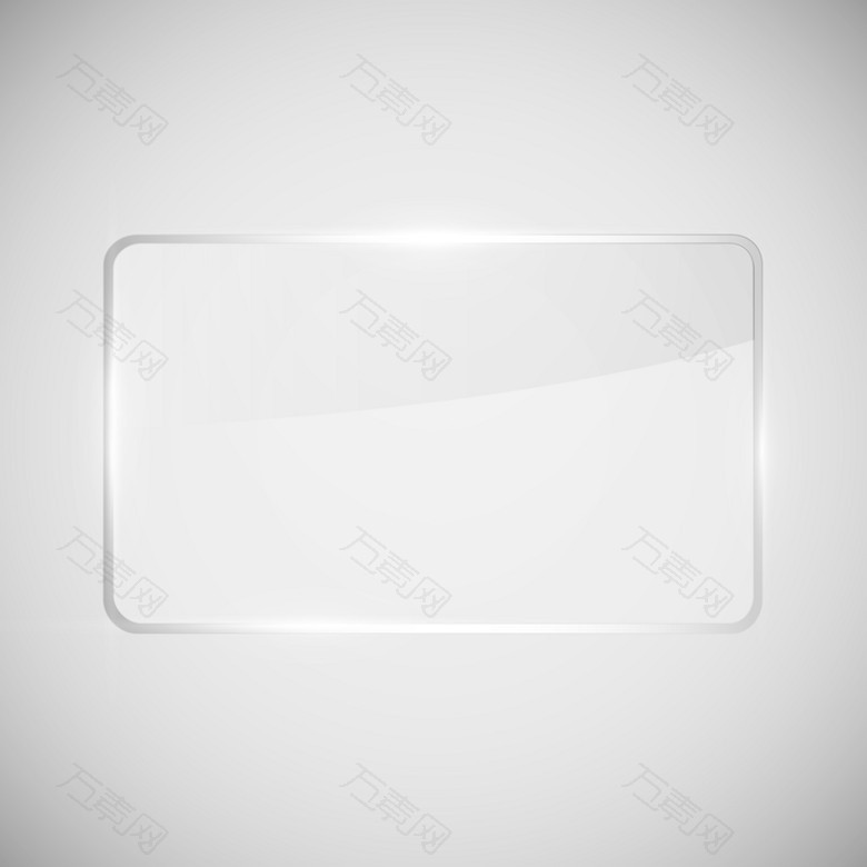 透明方形玻璃背景矢量素材