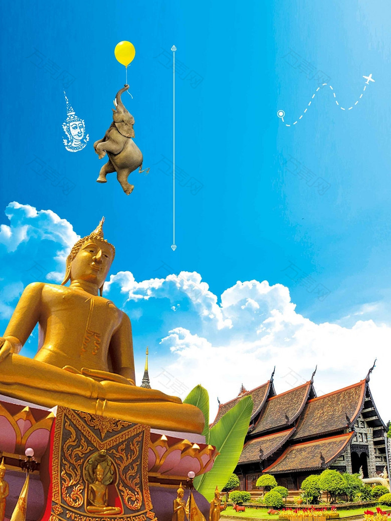 泰国旅行背景素材