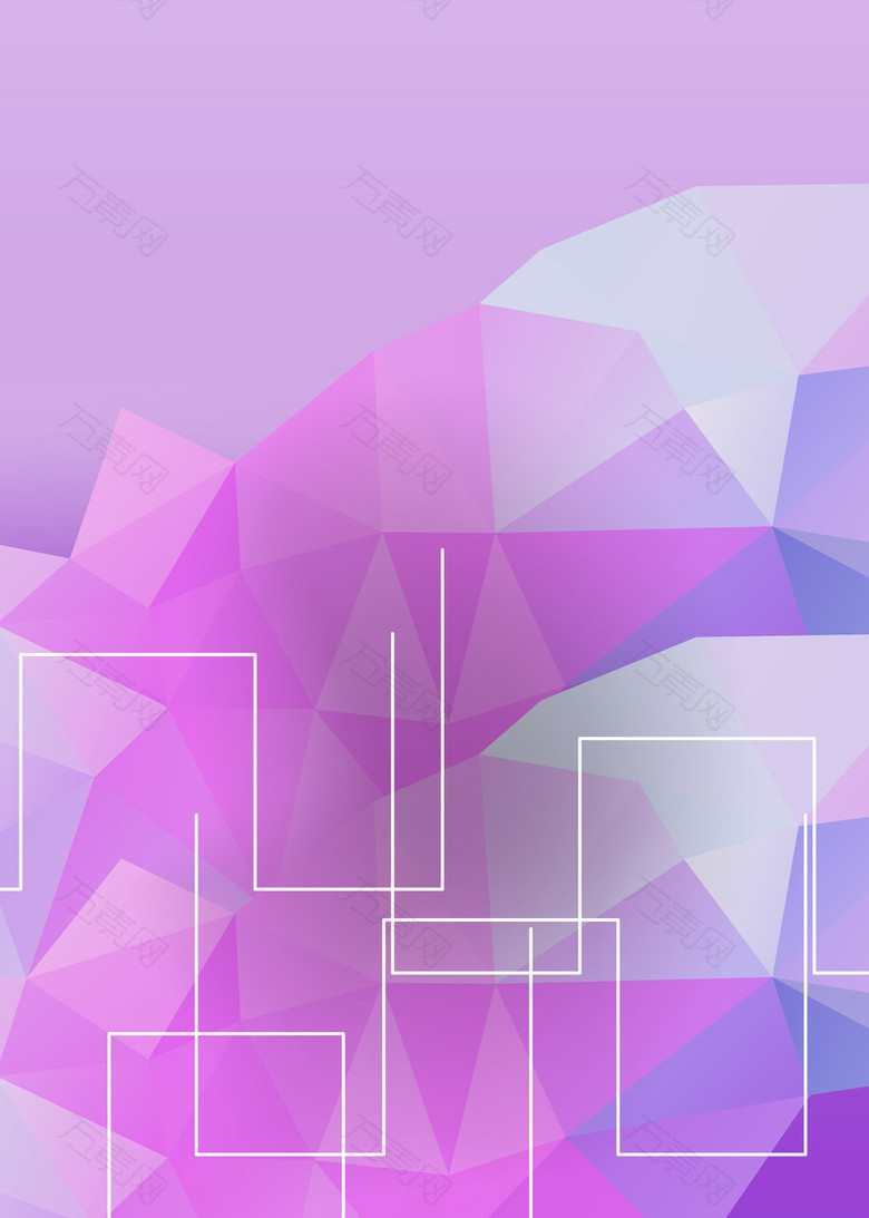 线条条纹立体几何紫色炫彩梦幻封面背景