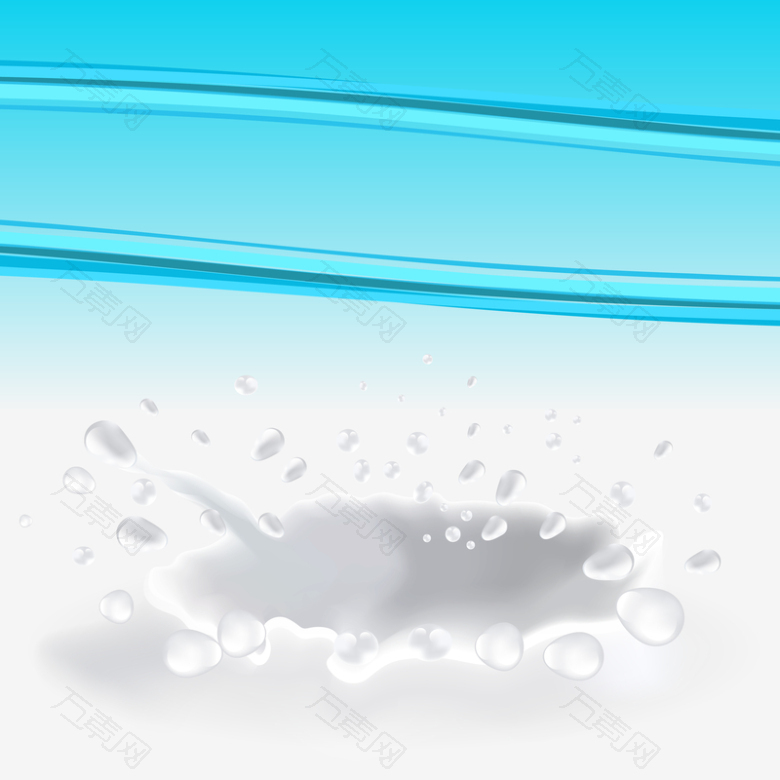 牛奶水滴喷溅广告背景素材