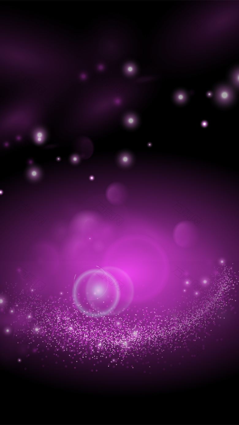 紫色绚丽珠宝钻戒宣传海报H5背景分层下载