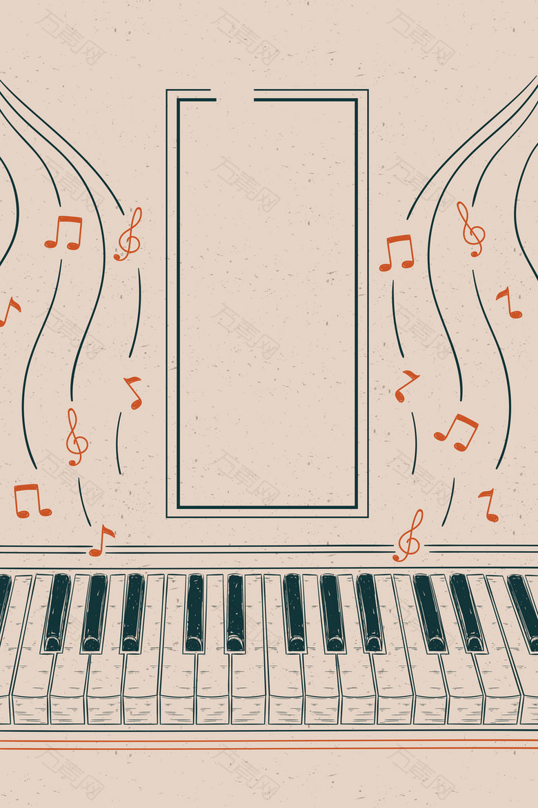 钢琴音乐海报背景
