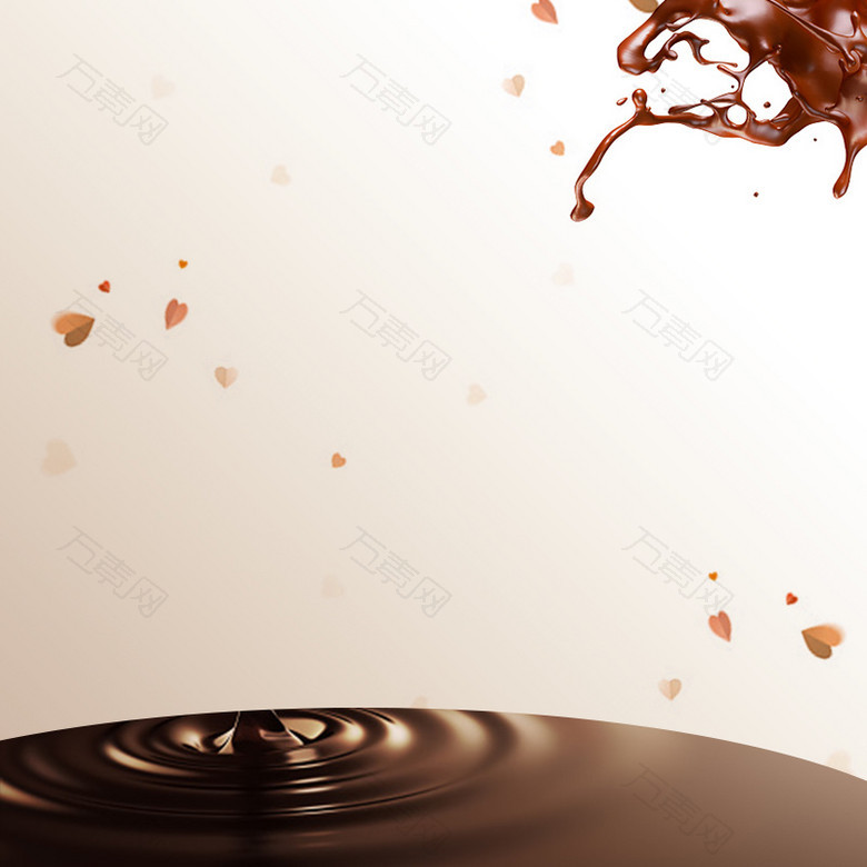 简约巧克力食品PSD分层主图背景素材