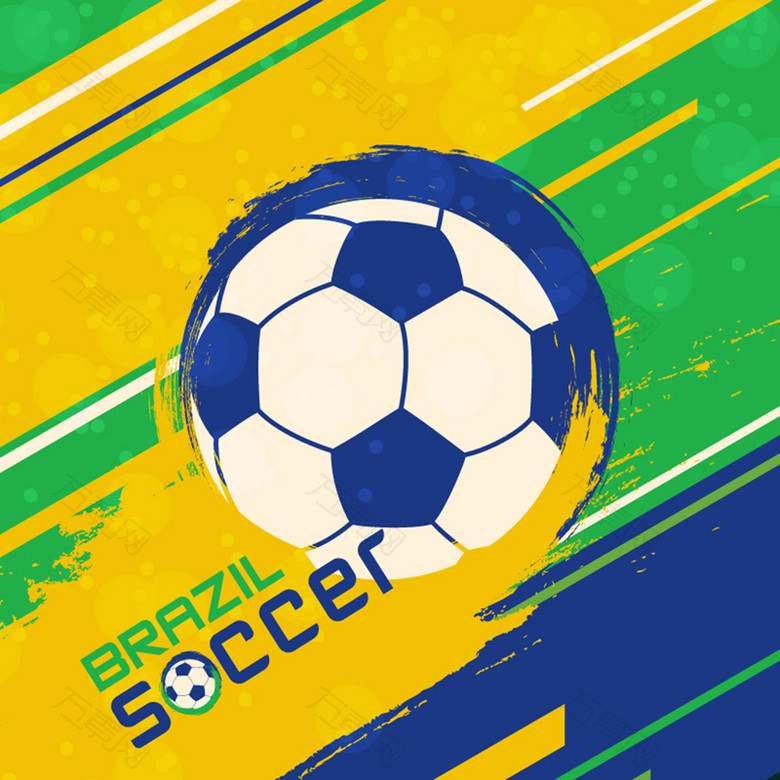 巴西世界杯油彩背景素材