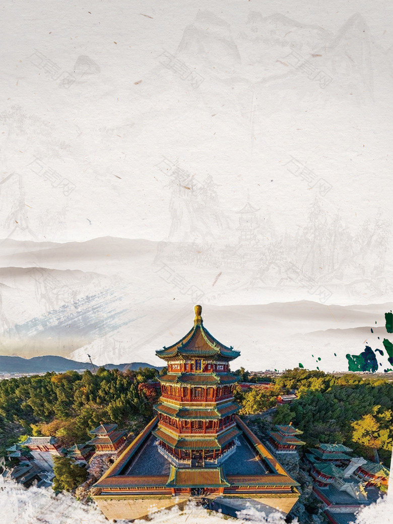 风景摄影北京故宫天坛古迹背景素材