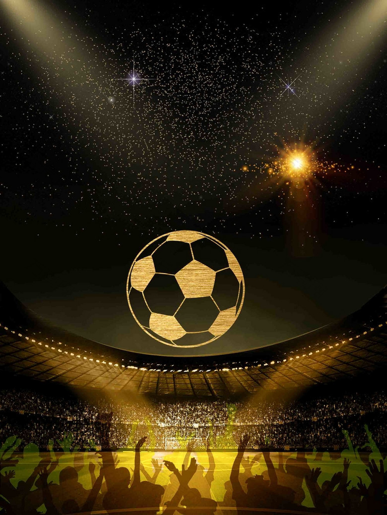 世界杯足球比赛海报背景模板