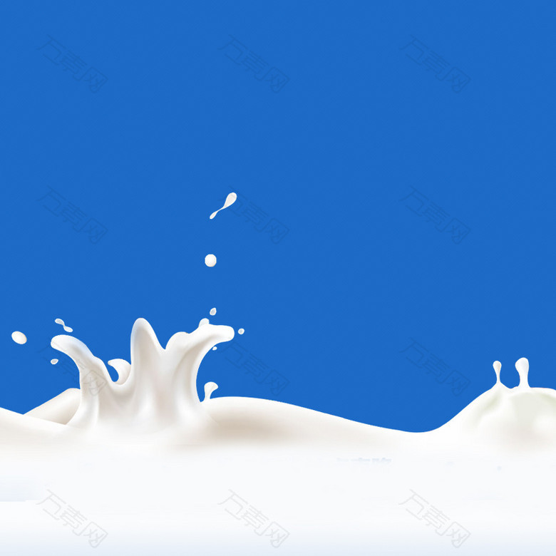 蓝色牛奶乳制品背景