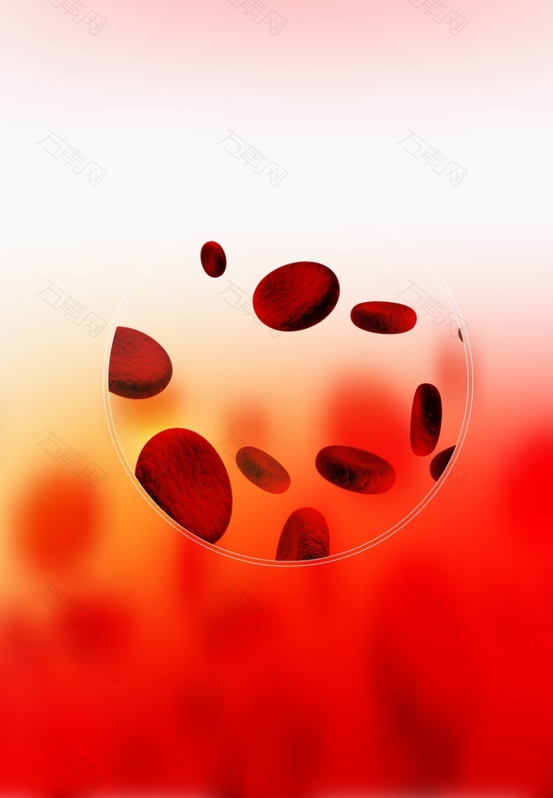 矢量血细胞血小板医疗背景
