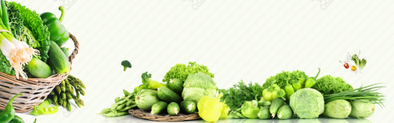 蔬菜纹理绿色海报banner背景