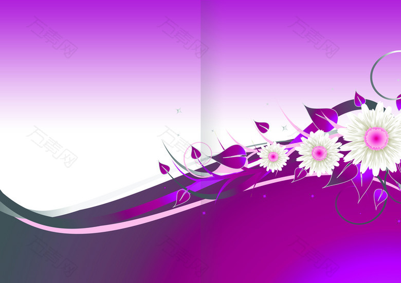 紫色美容化妆品画册封面