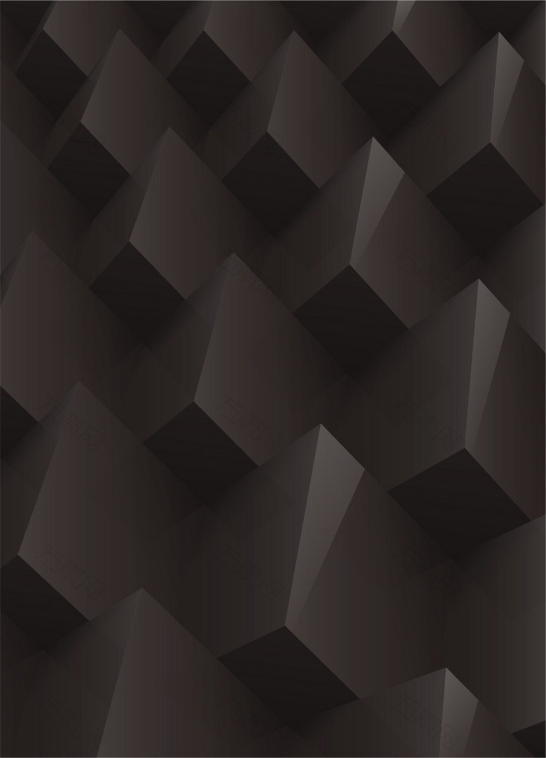 黑色不规则几何纹理平面素材