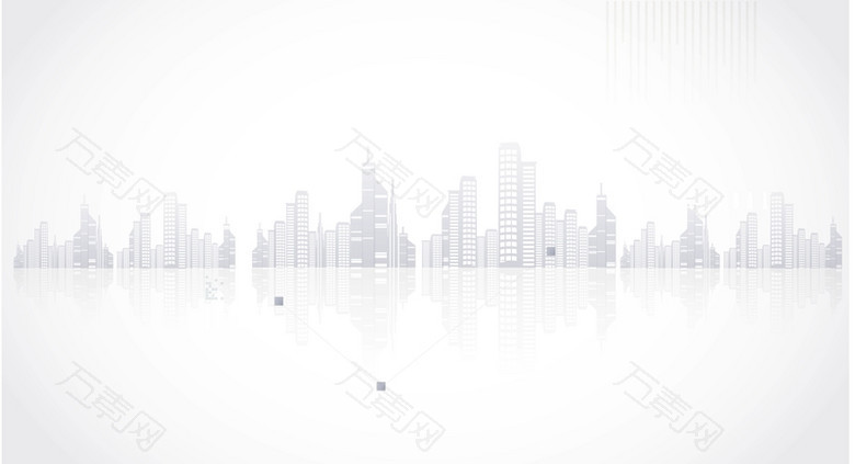 城市建筑商务背景模板