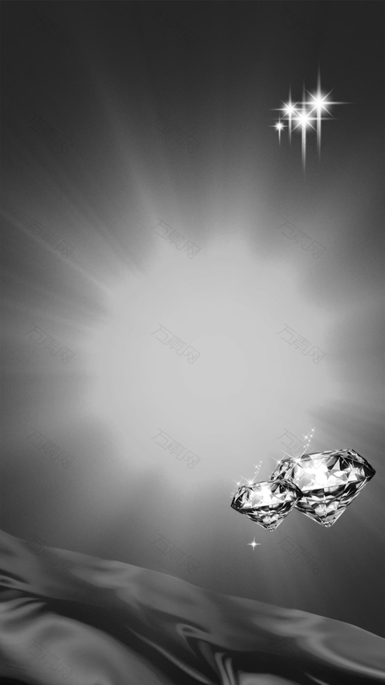 银色大气奢华钻石背景素材